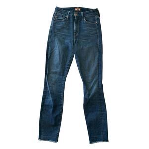 MOTHER The Looker Ankle Fray Home Movies Jeans women's size 24